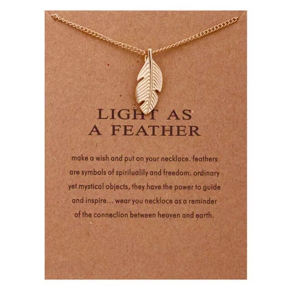 Jewelry - Light As A Feather Necklace